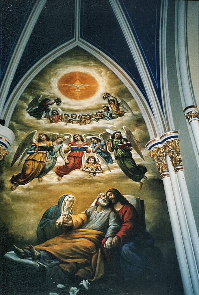 Iconic Virgin Mary Painting