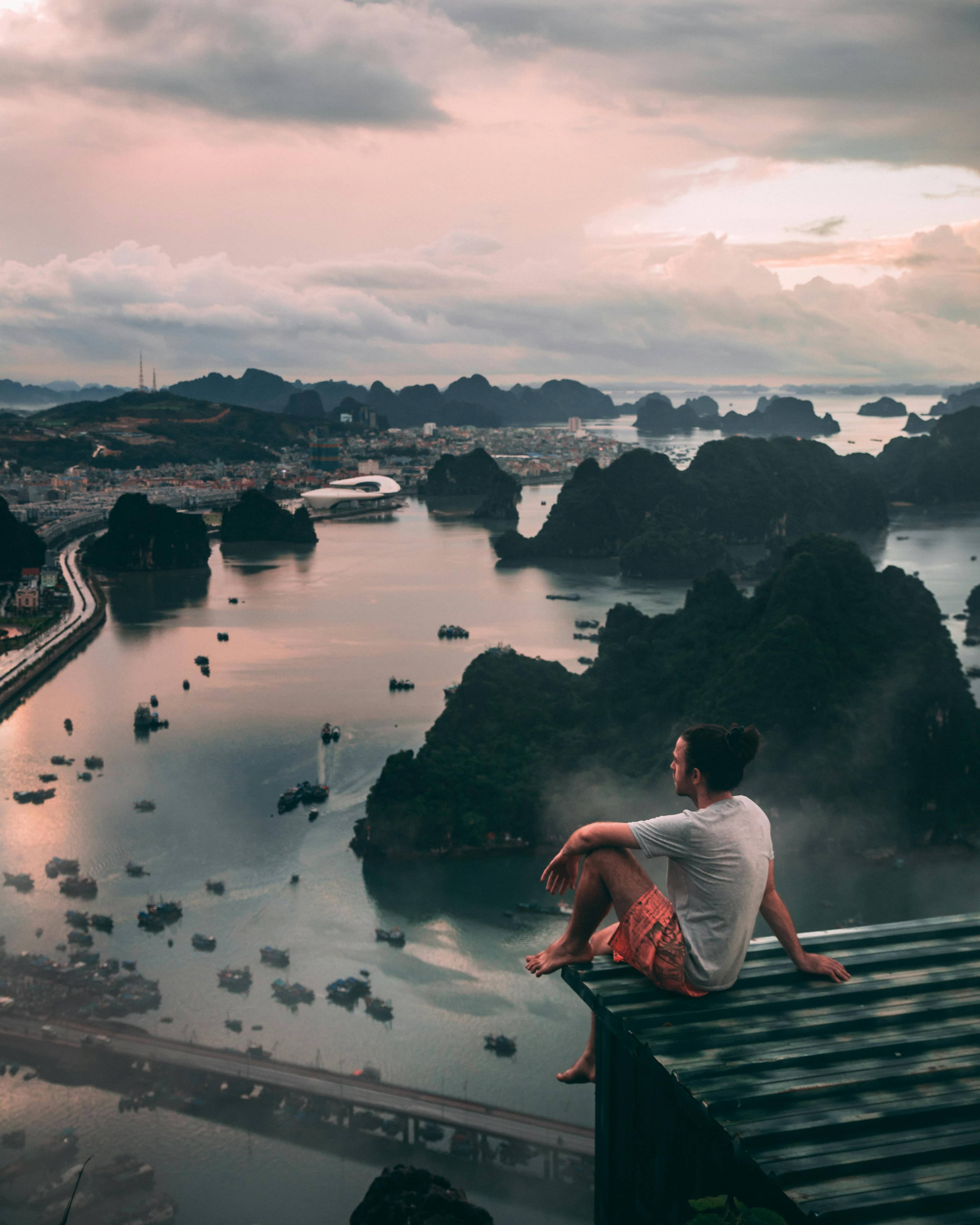 Sunrise over Ha Long Bay