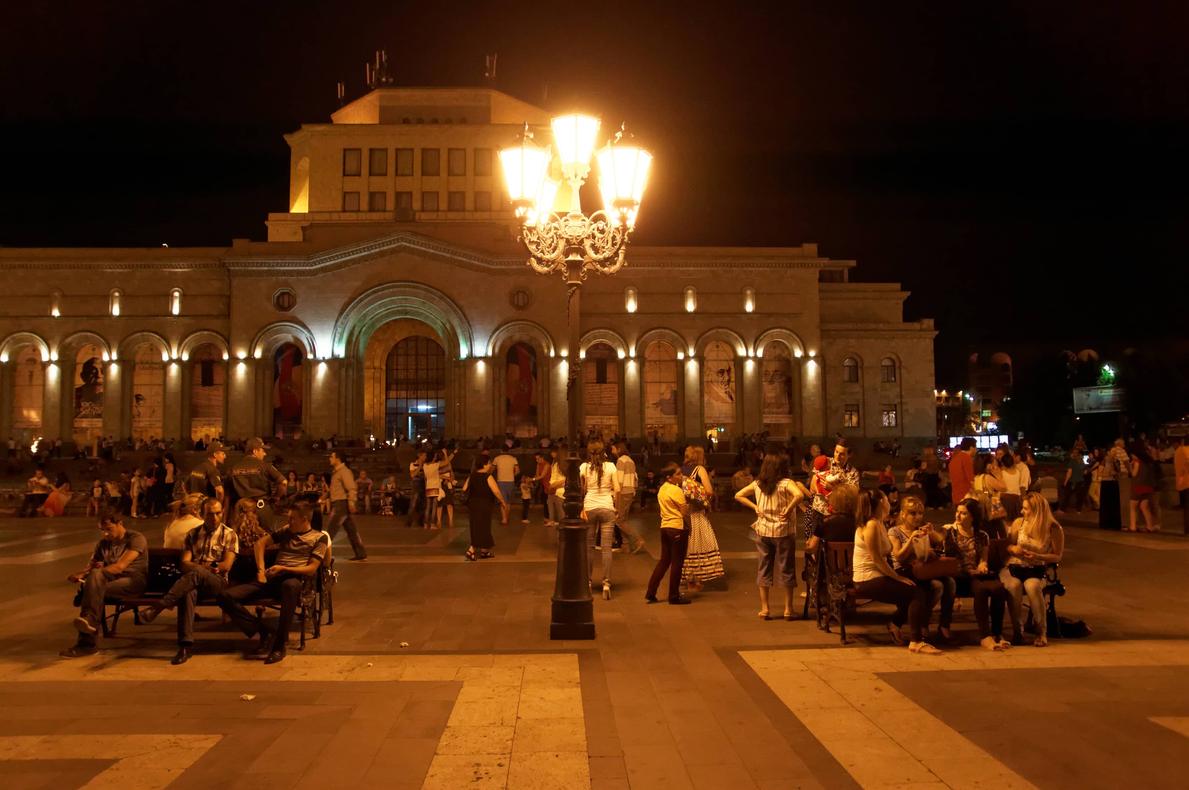 Vibrant Evening Atmosphere