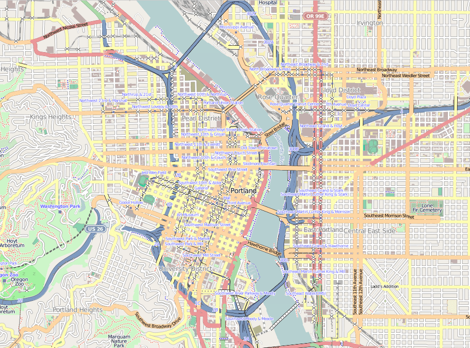 Diagonal Street Layout