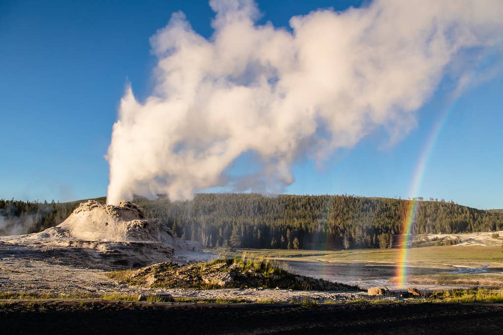 Rainbows During Eruption