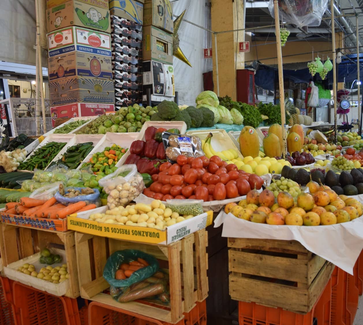 Diverse Food Stalls
