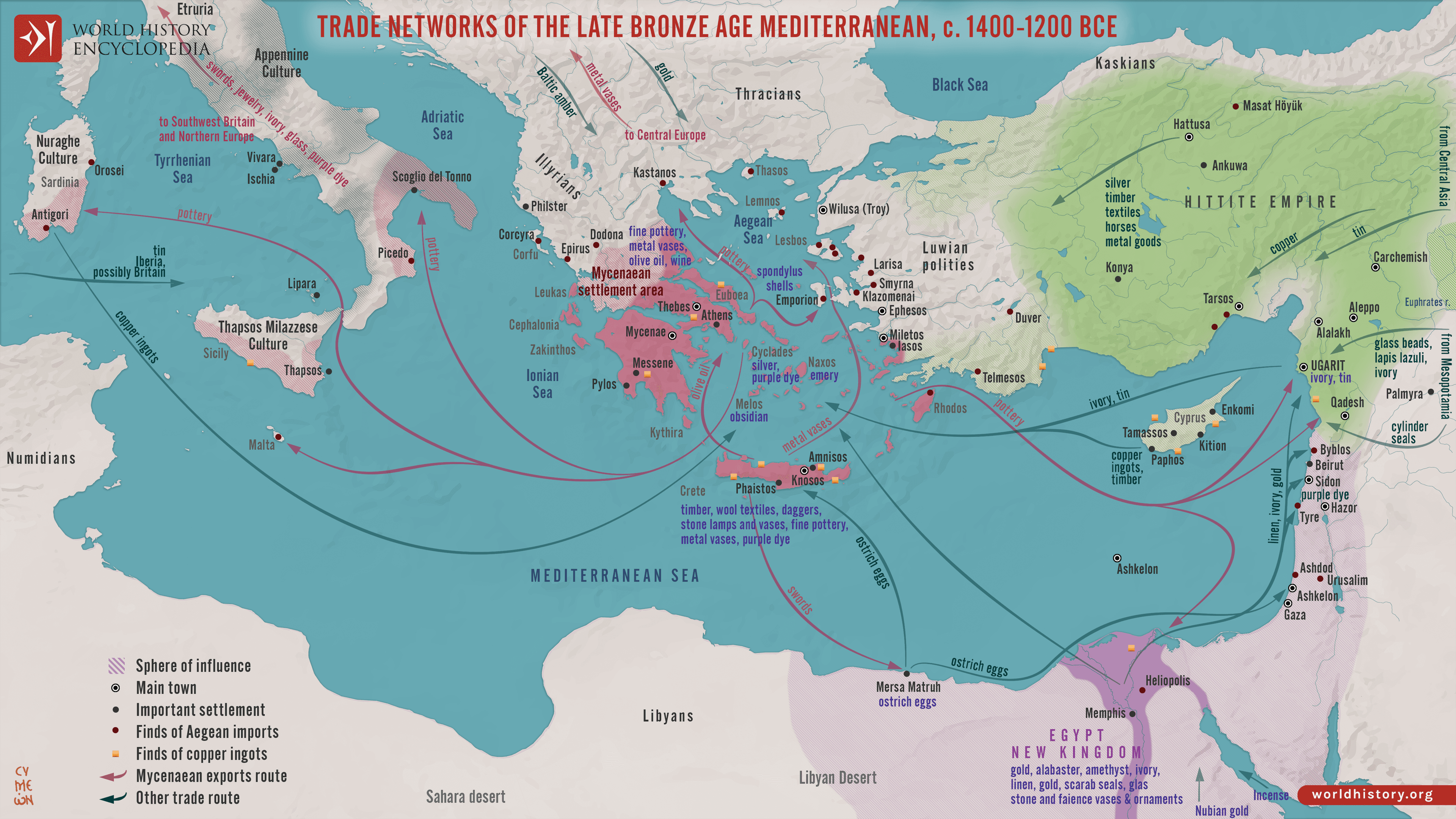 Historic Trading Routes Map