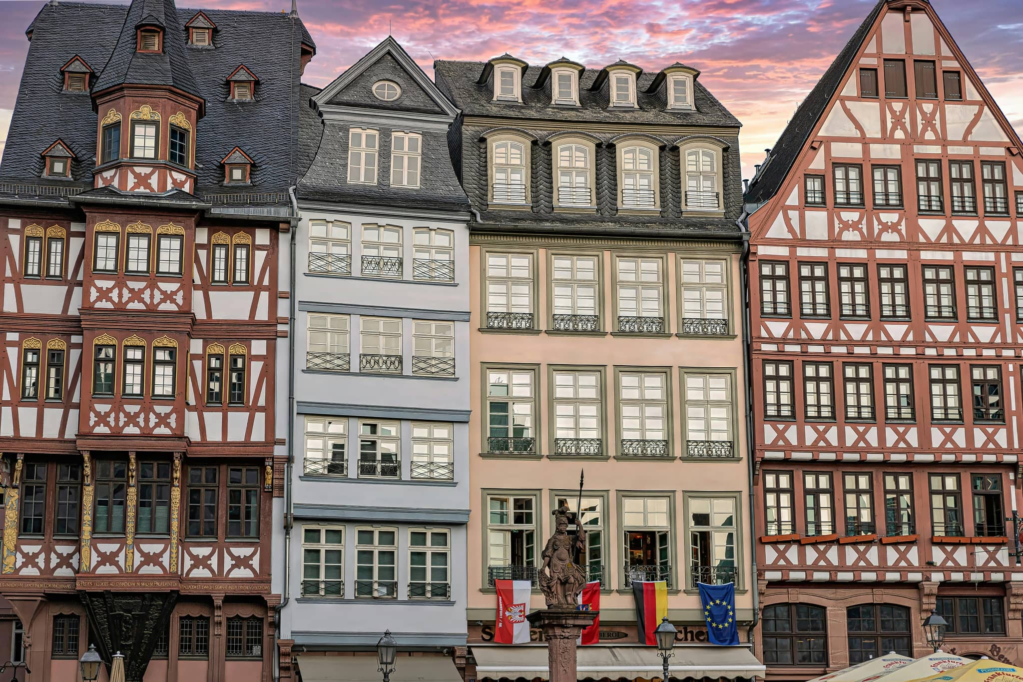 Colorful Half-Timbered Houses
