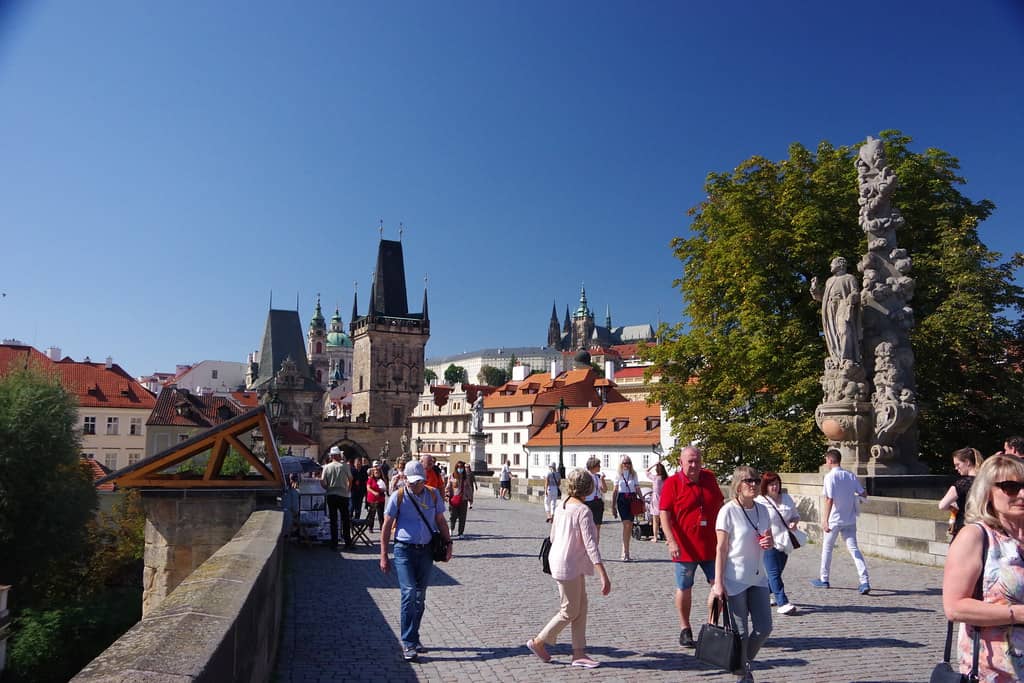 Views towards Prague Castle