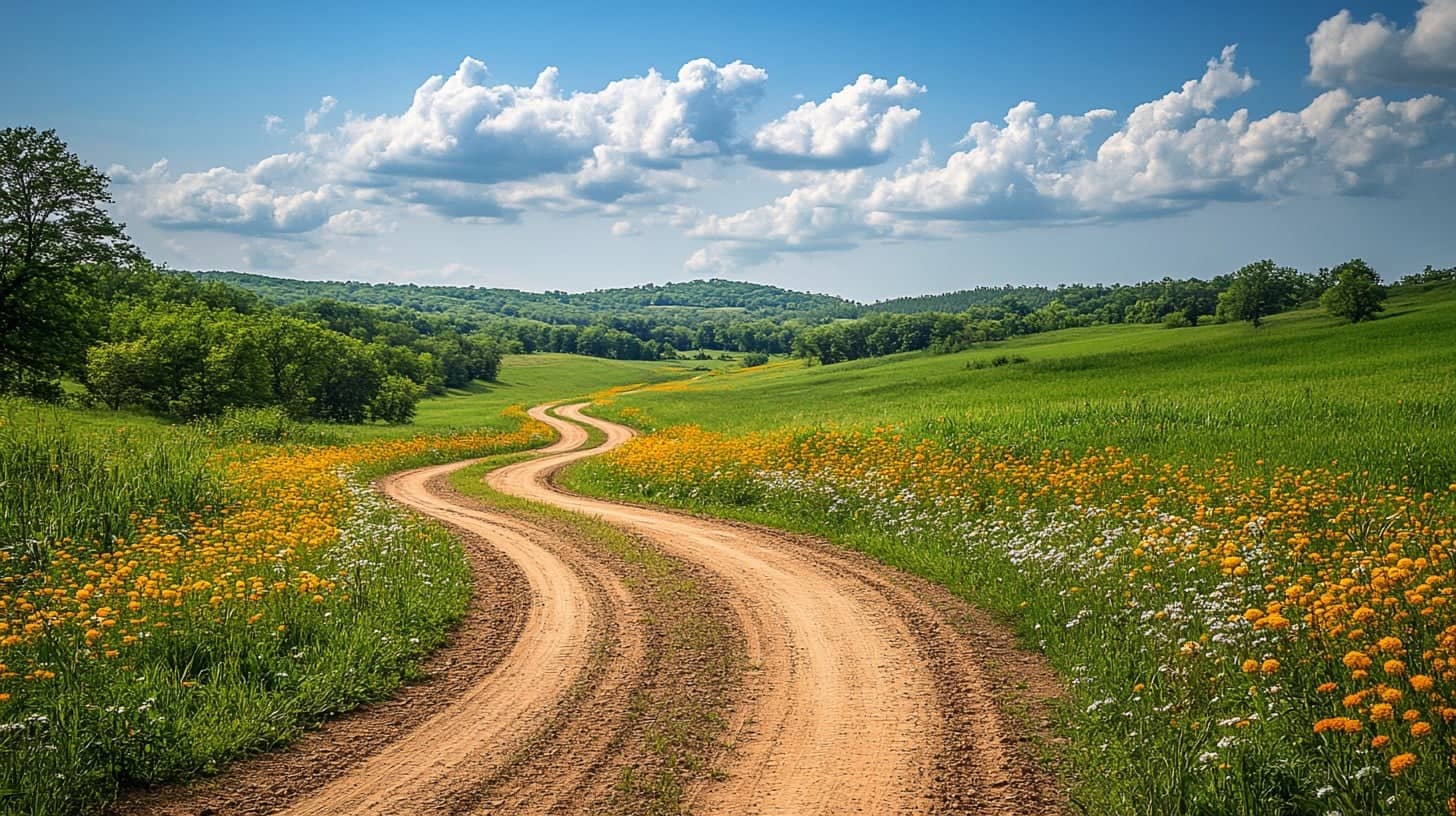 Scenic Flower Fields