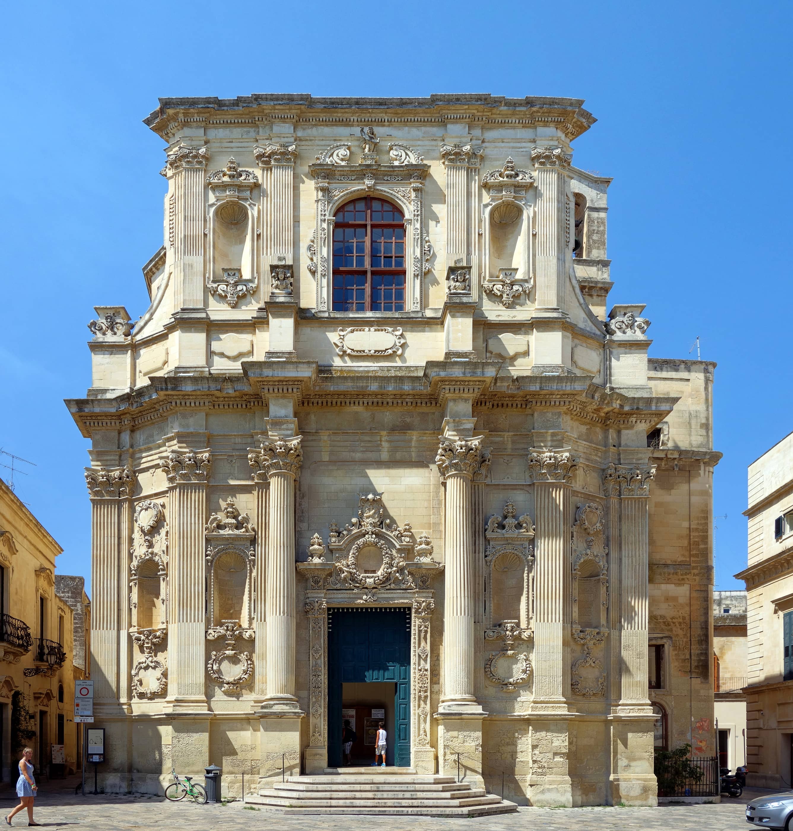 Pink and White Facade