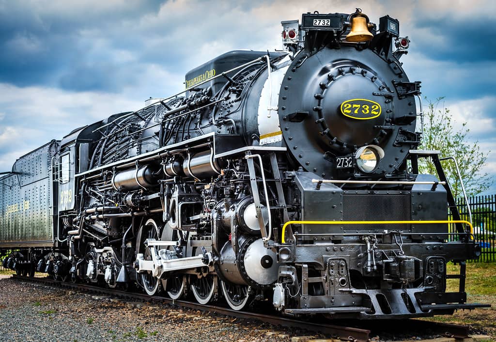 Vintage Train Cars & Locomotive