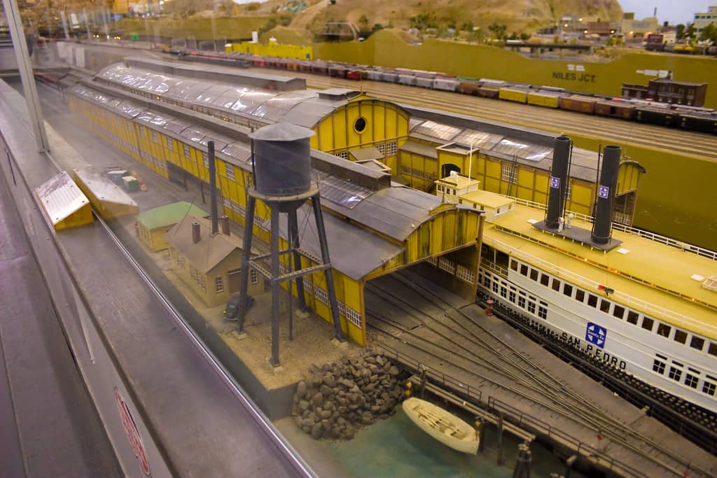 Detailed Model Train Room