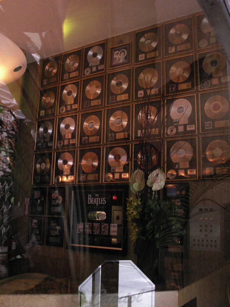 Gold Records in Lobby