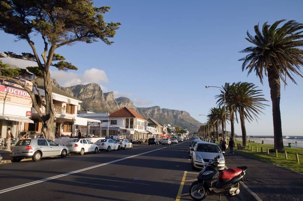 Vibrant Beachfront Strip