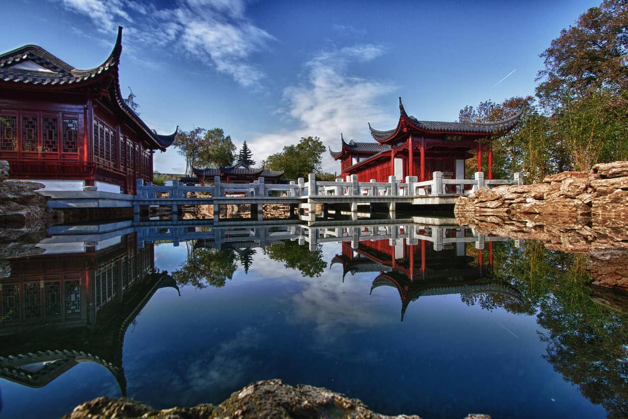 Serene Strolling Garden