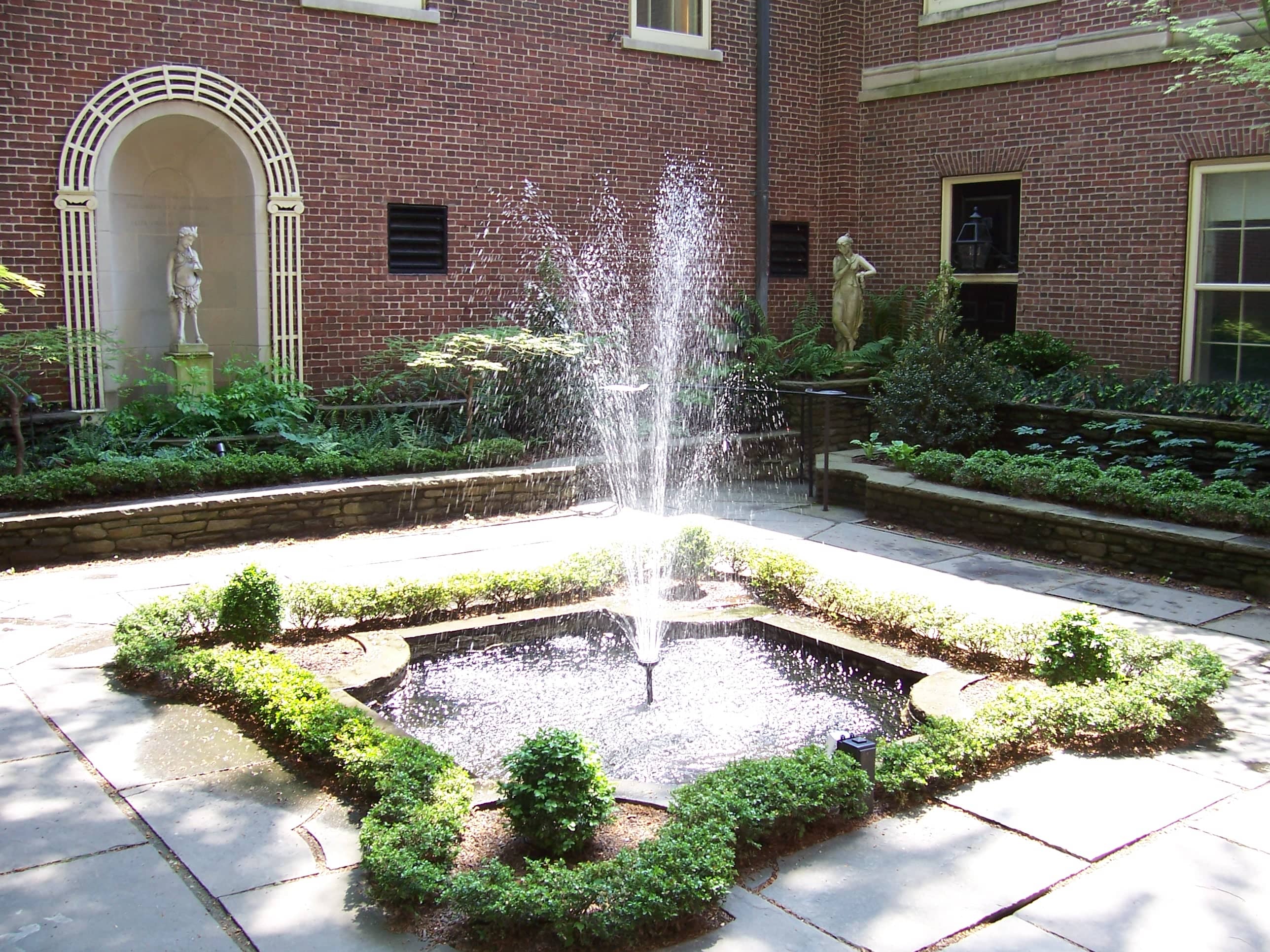 Restored Courtyard & Gardens