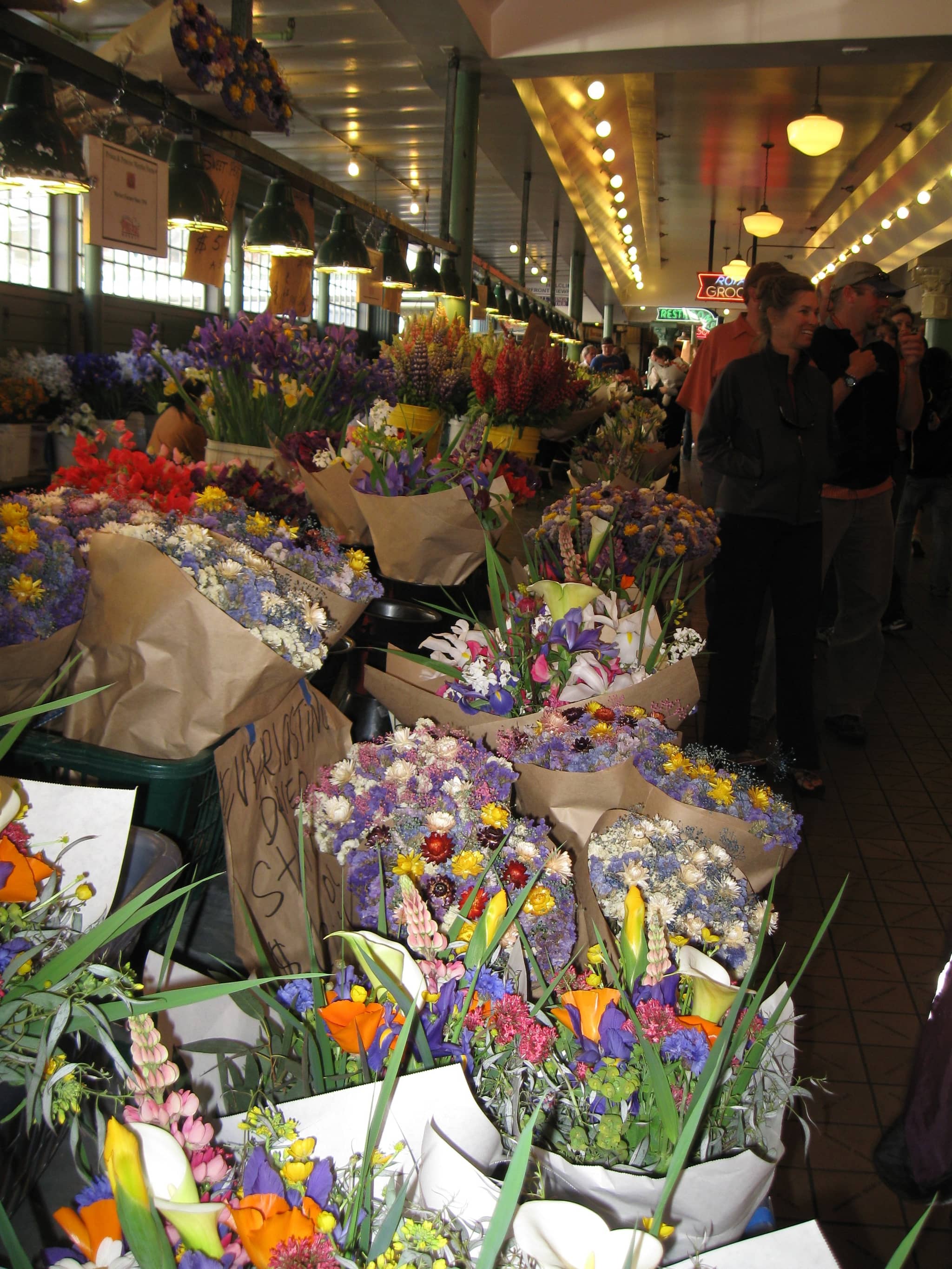 Vibrant Flower Stalls