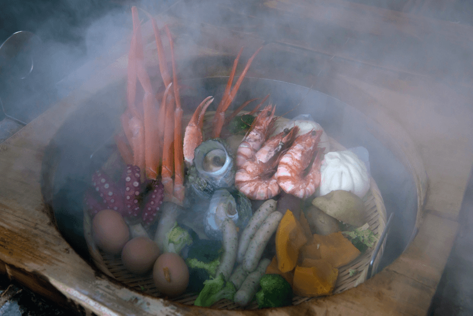 Jigokumushi (Hell Steamed) Delicacies