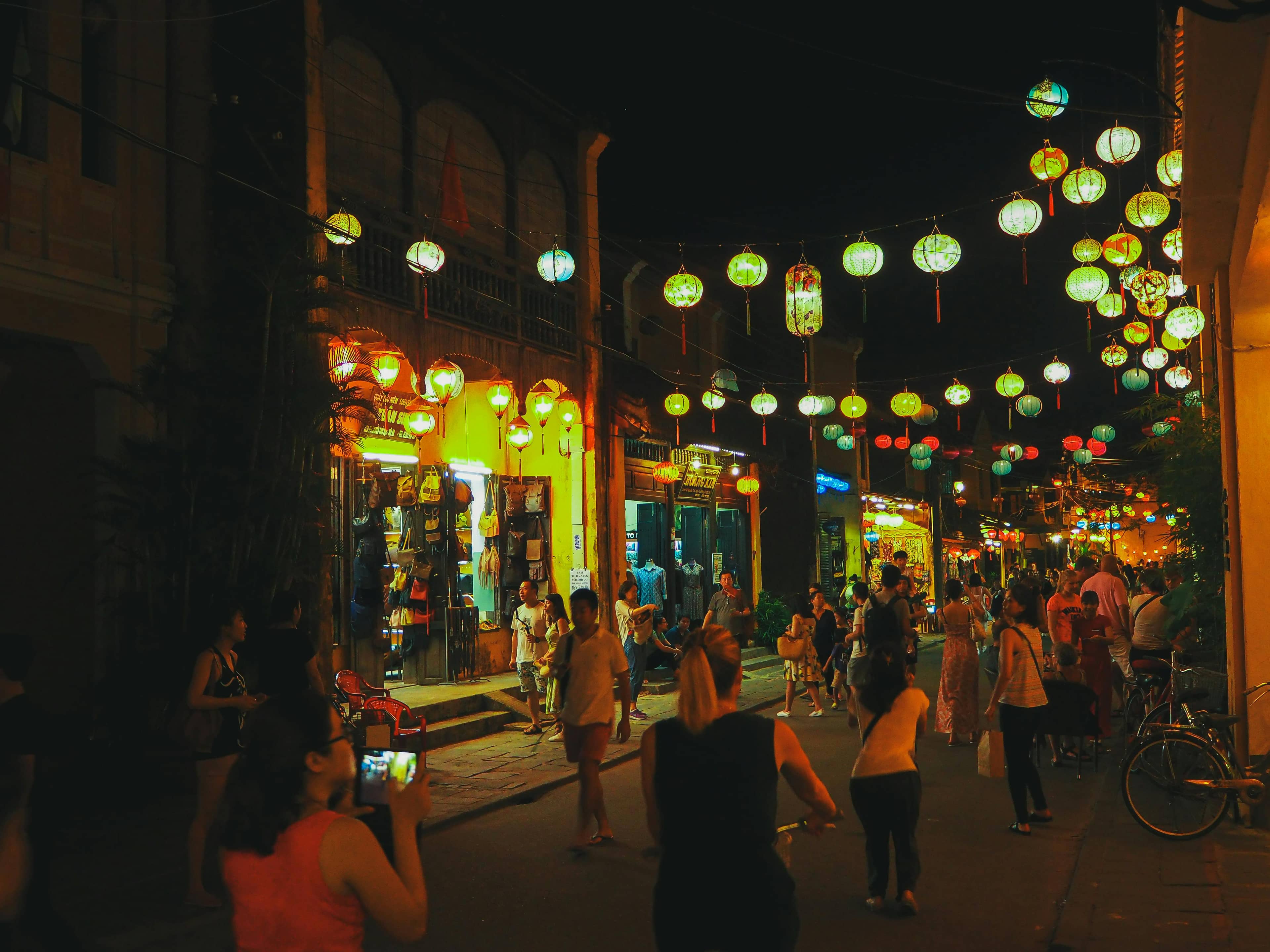 Colorful Street Lanterns