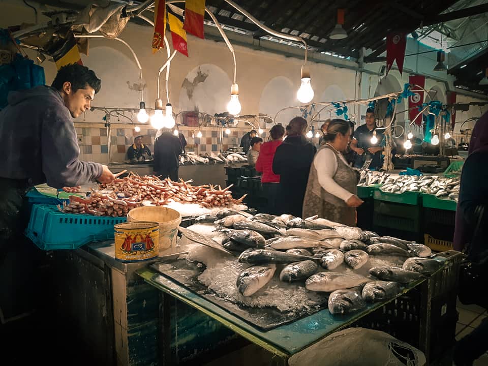 Bustling Fish Market