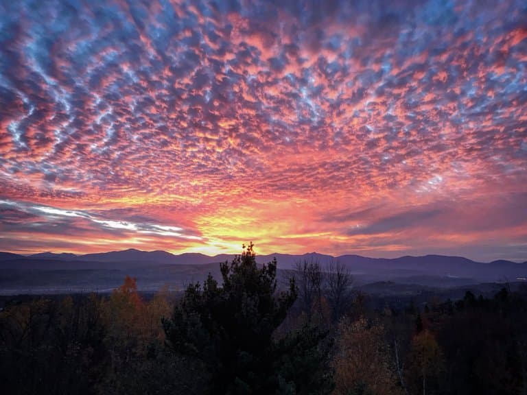 Sunrise from the fire tower