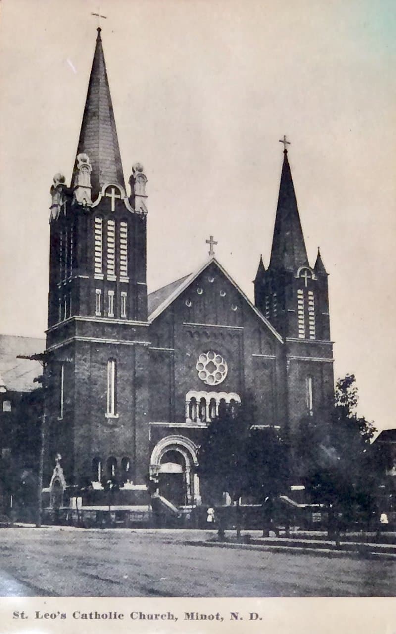 St. Leo's Catholic Church Post Card from 1913