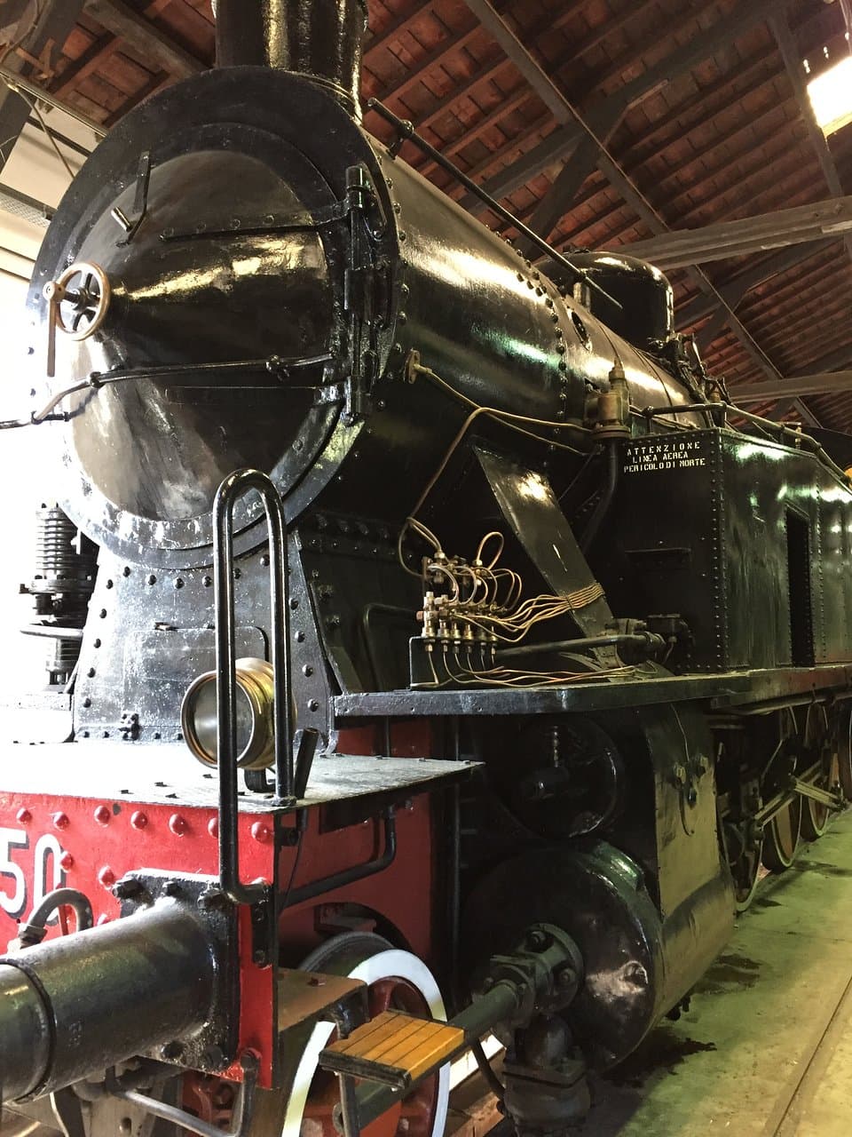 Locomotiva a vapore.