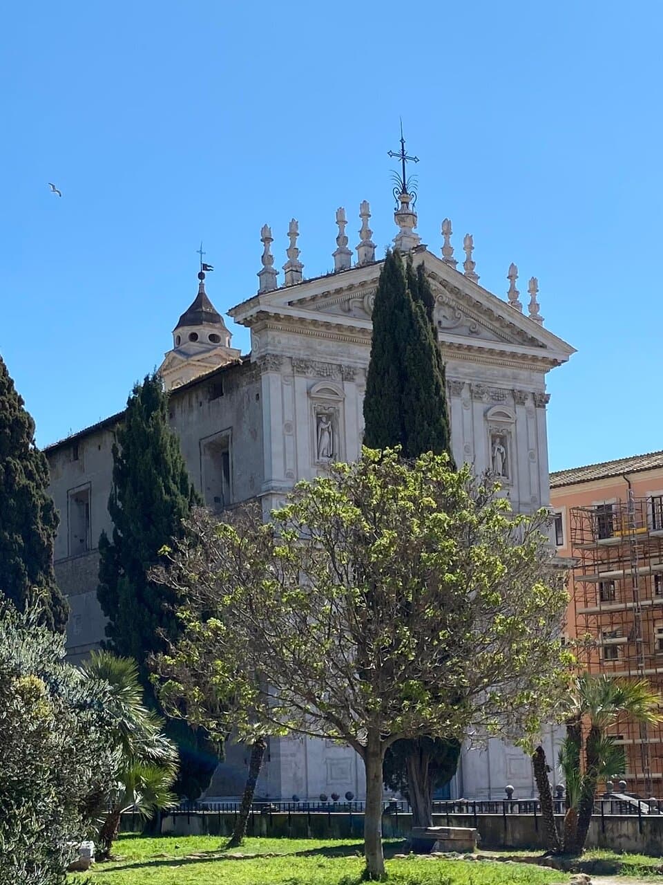 Church of Saints Doninic and Sixtus as seen from Villa Aldobradini.