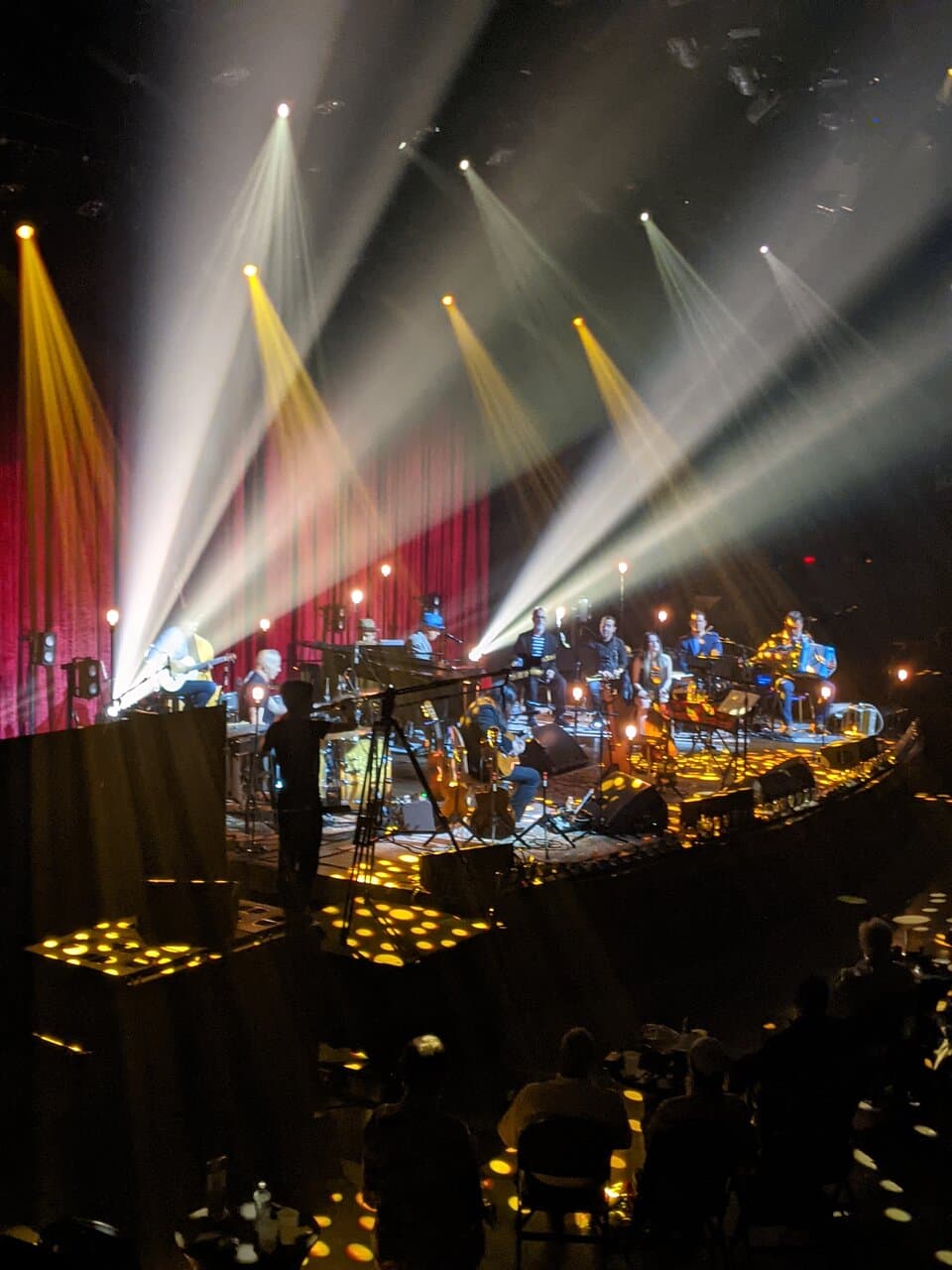Lighting the band at the Moody Theater.
