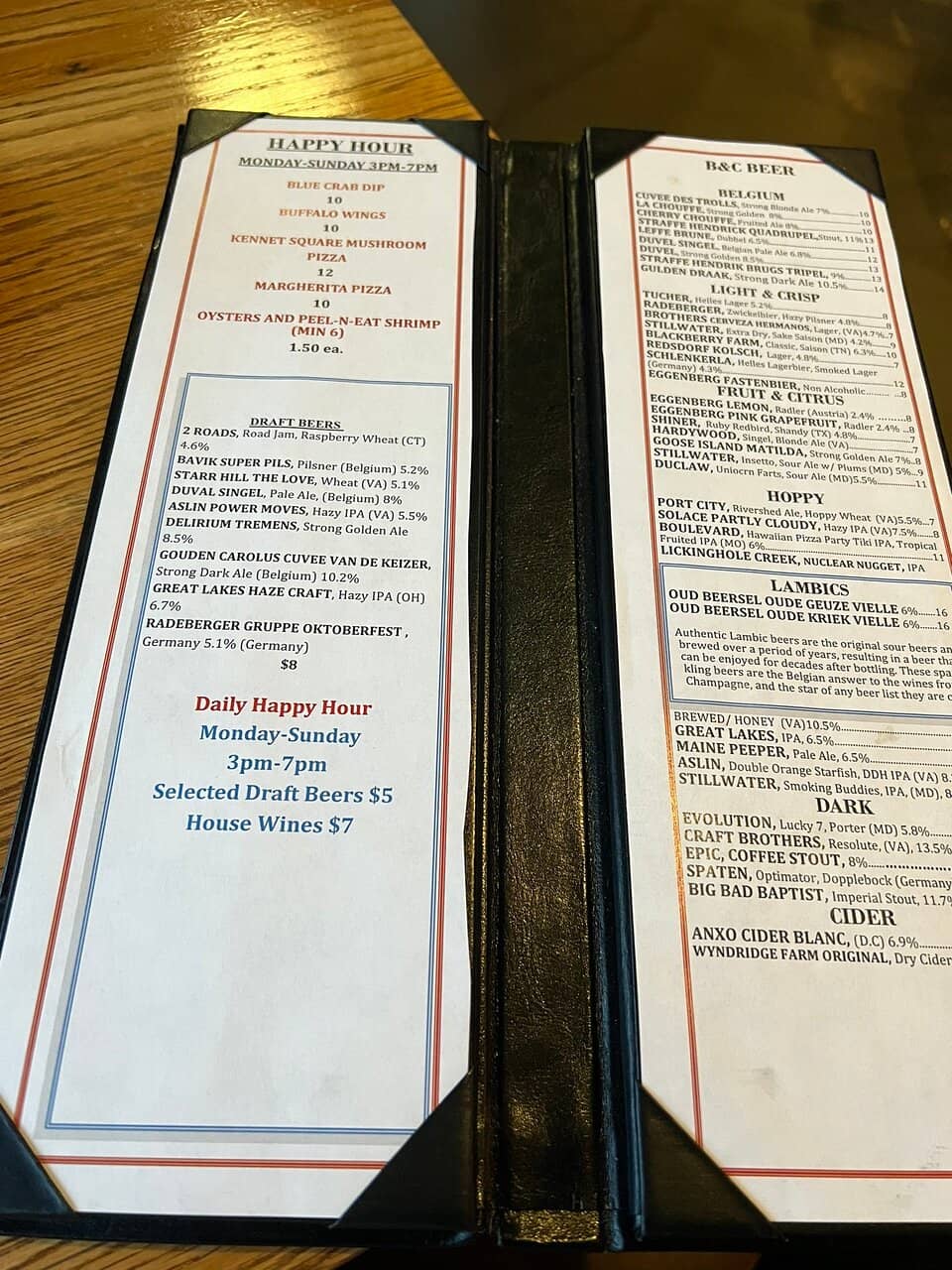 Craft Beer Selection