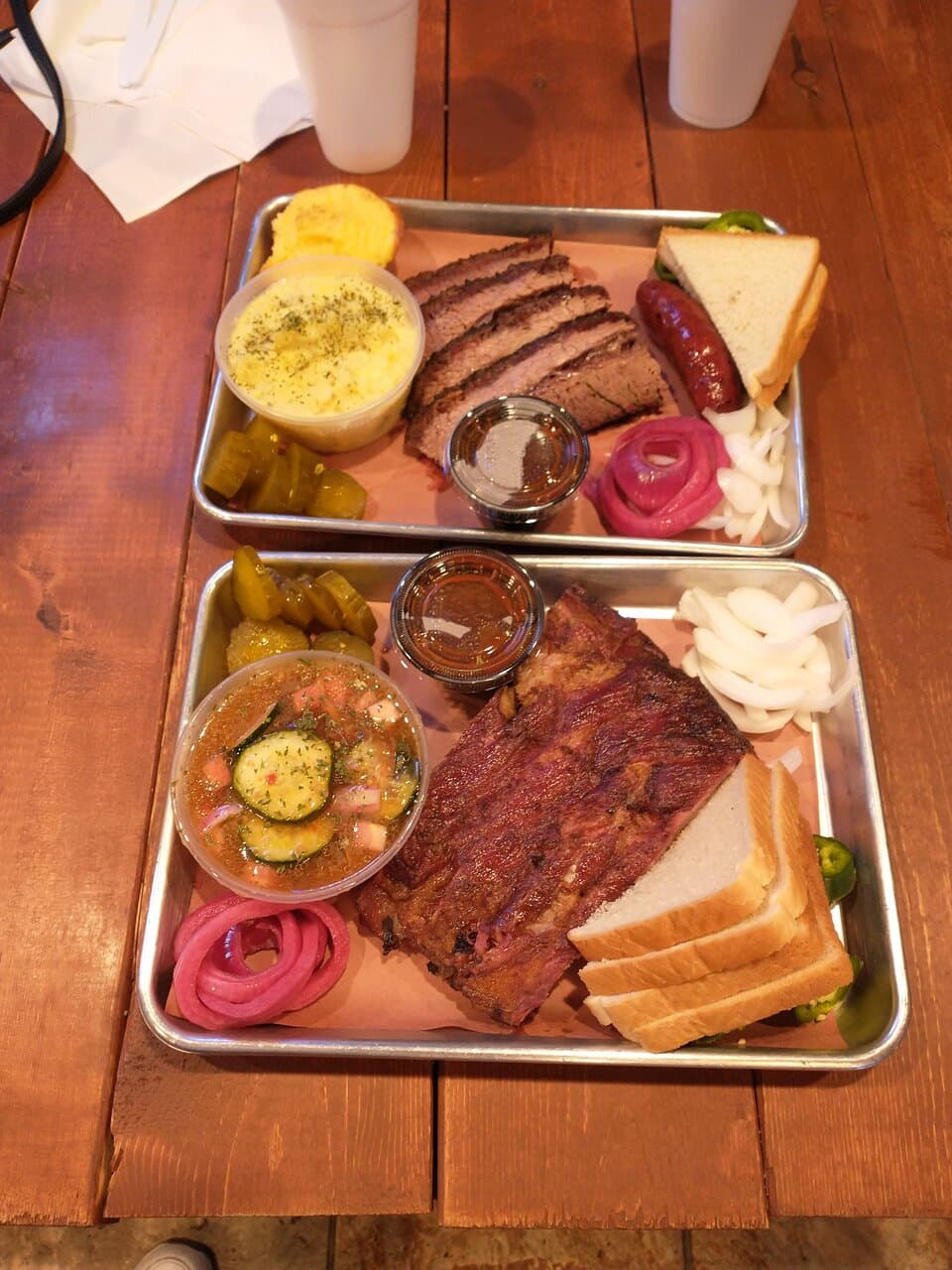 really good meat here. sides less so.