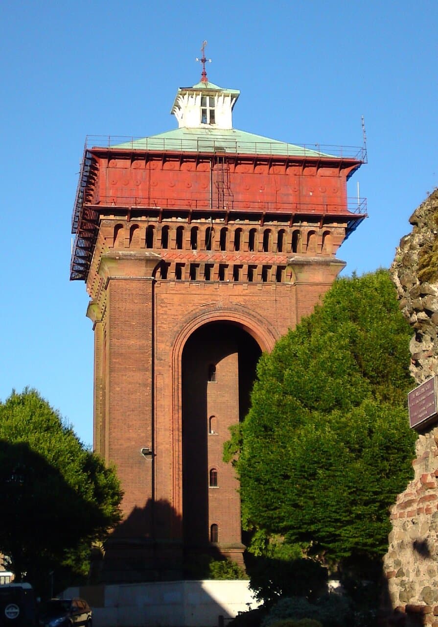 The rather large water tower in Colchester