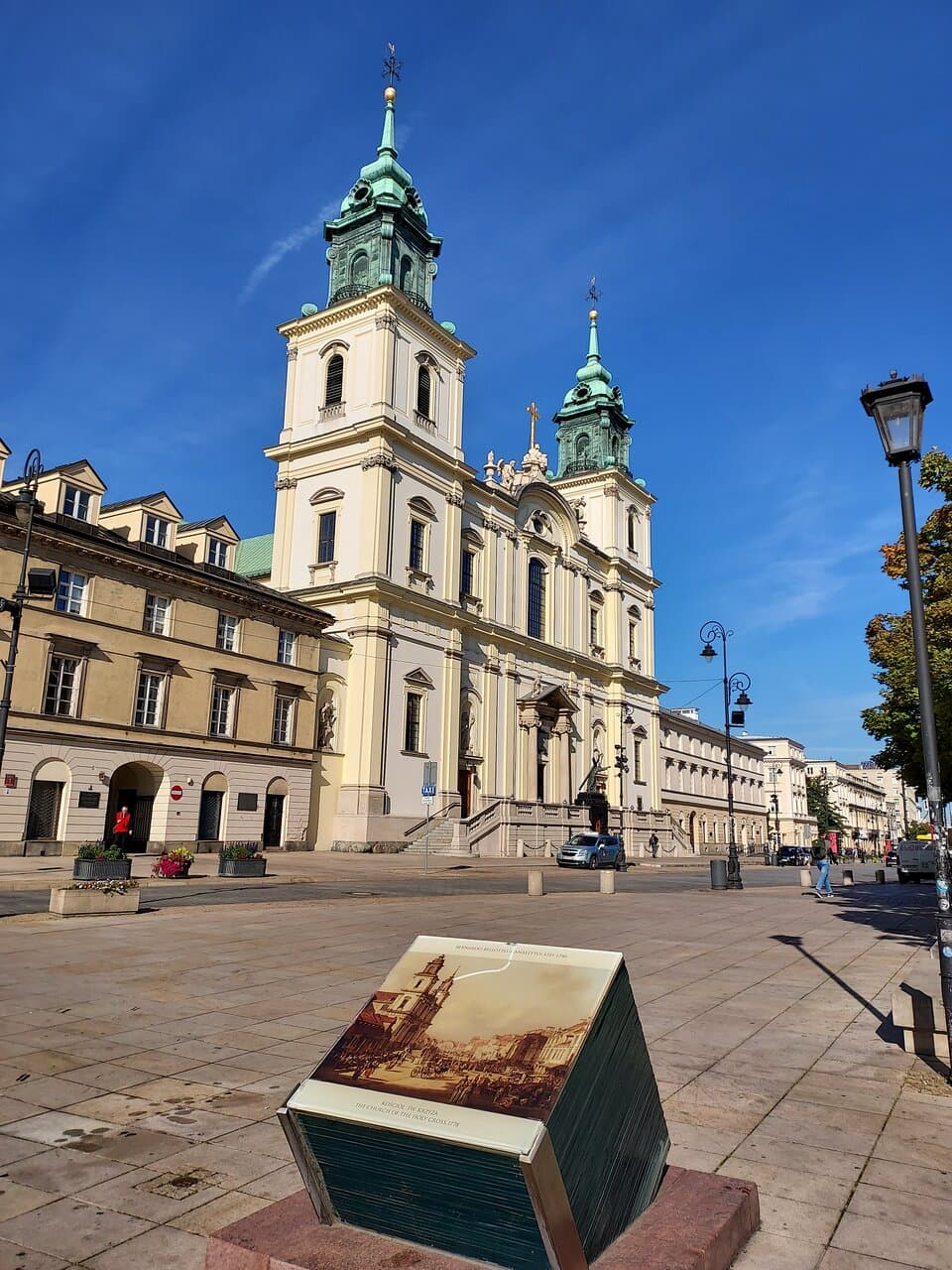 Exterior of The Holy Cross Church - Warsaw, Poland (28/09/21).