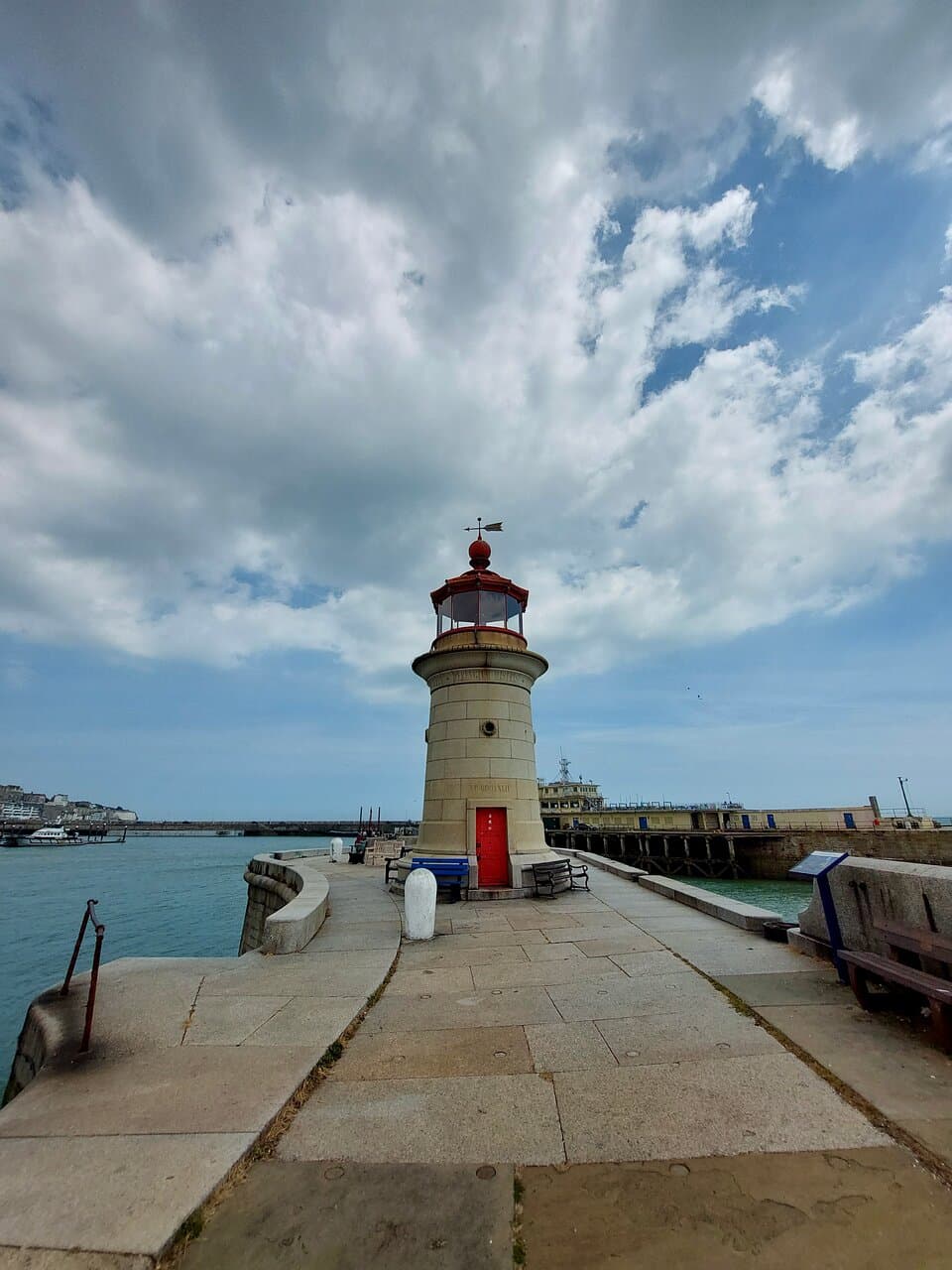 The lighthouse at the end of the pier