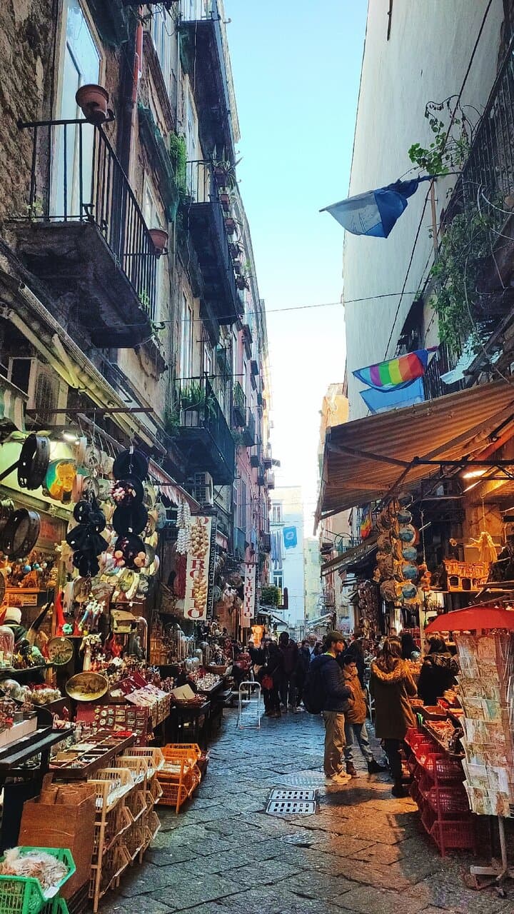 Souvenir district Naples.