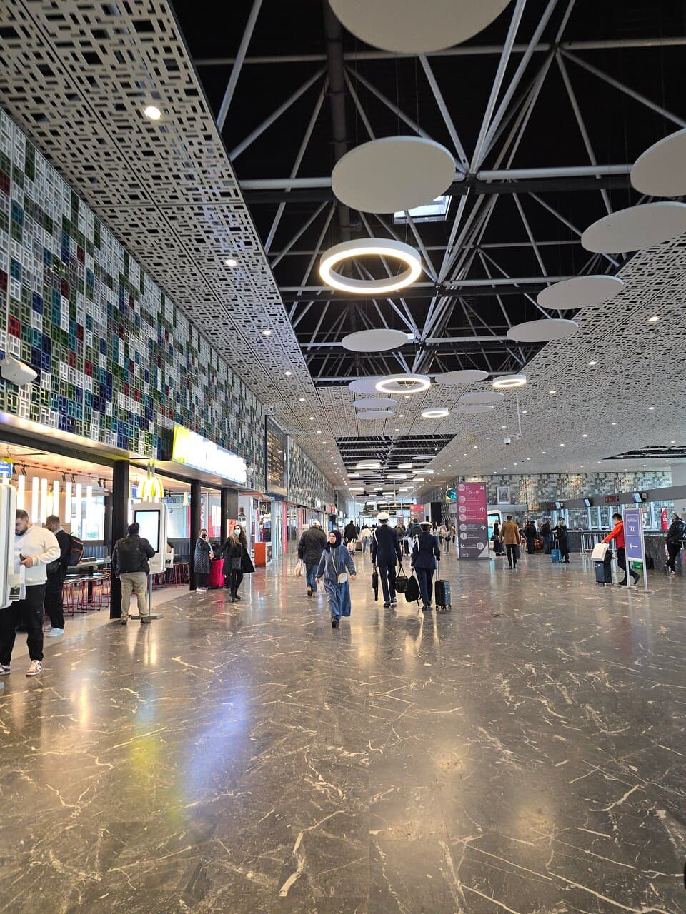 Inside the station