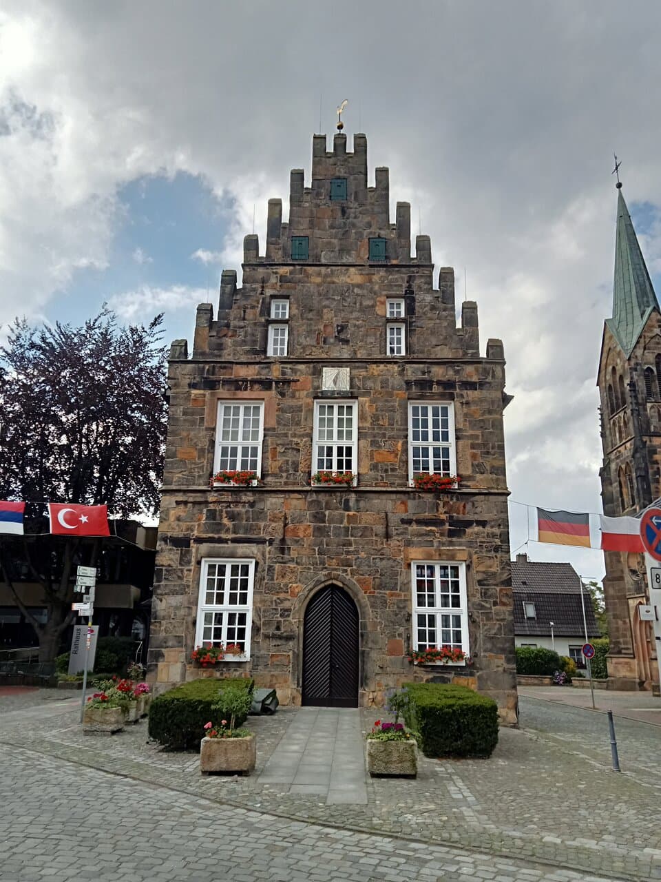 Old City Hall Schüttorf. Lower Saxony, Germany. July 2024.