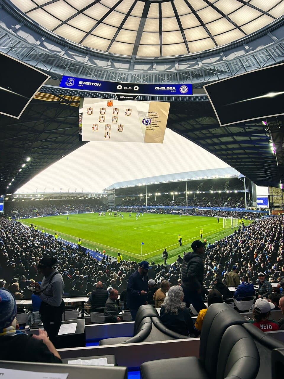 Interactive experience, combines I Max with live sports! The venue is like the Cosm in Vegas, multi level reserved seating with table service and full bar/restaurant. We went for an English premier soccer league game at 6 AM and it was packed!