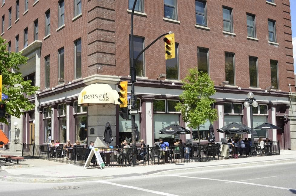View from across the intersection of King & Bannatyne