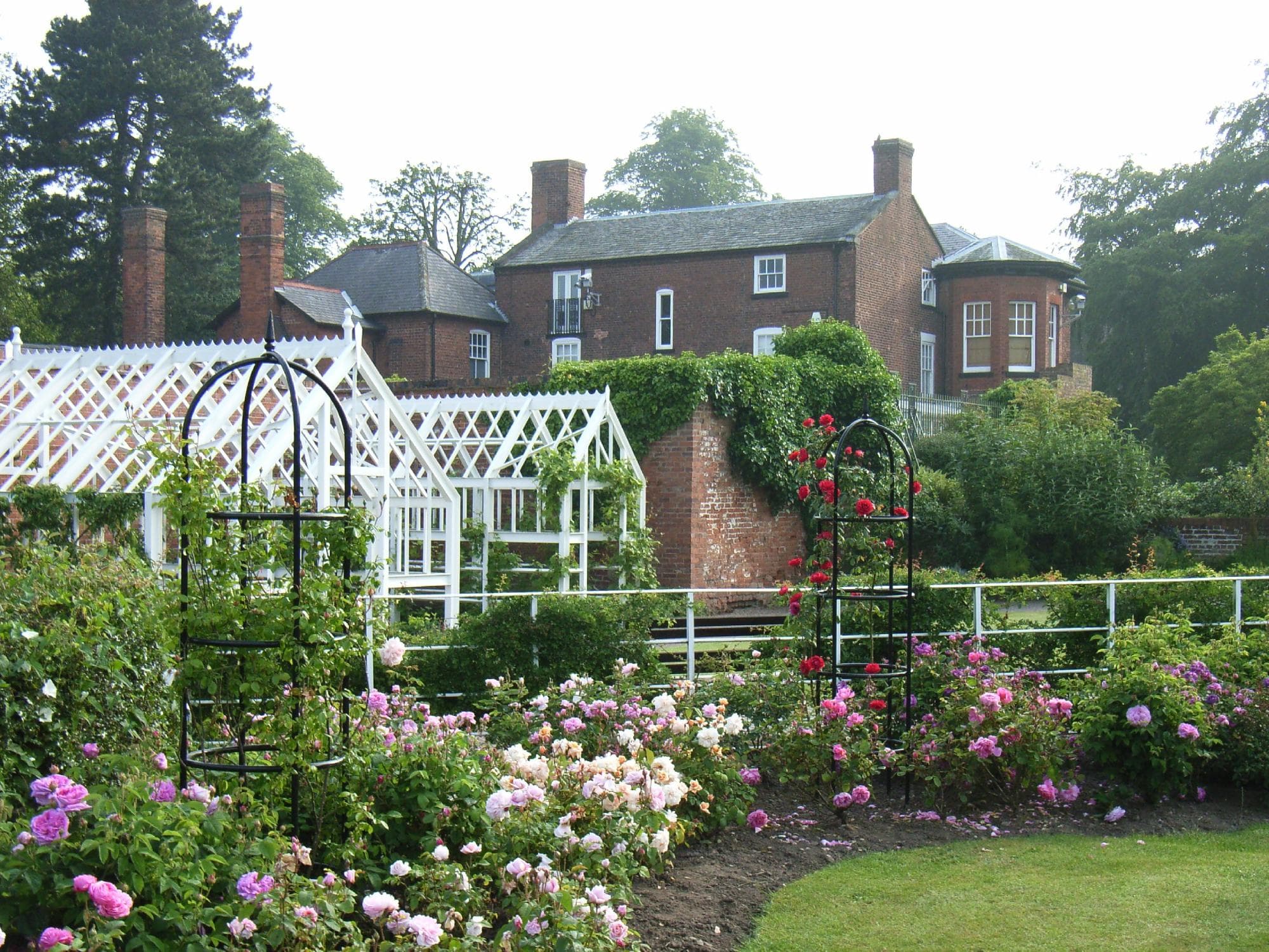 Rear of the House through the Rose Garden