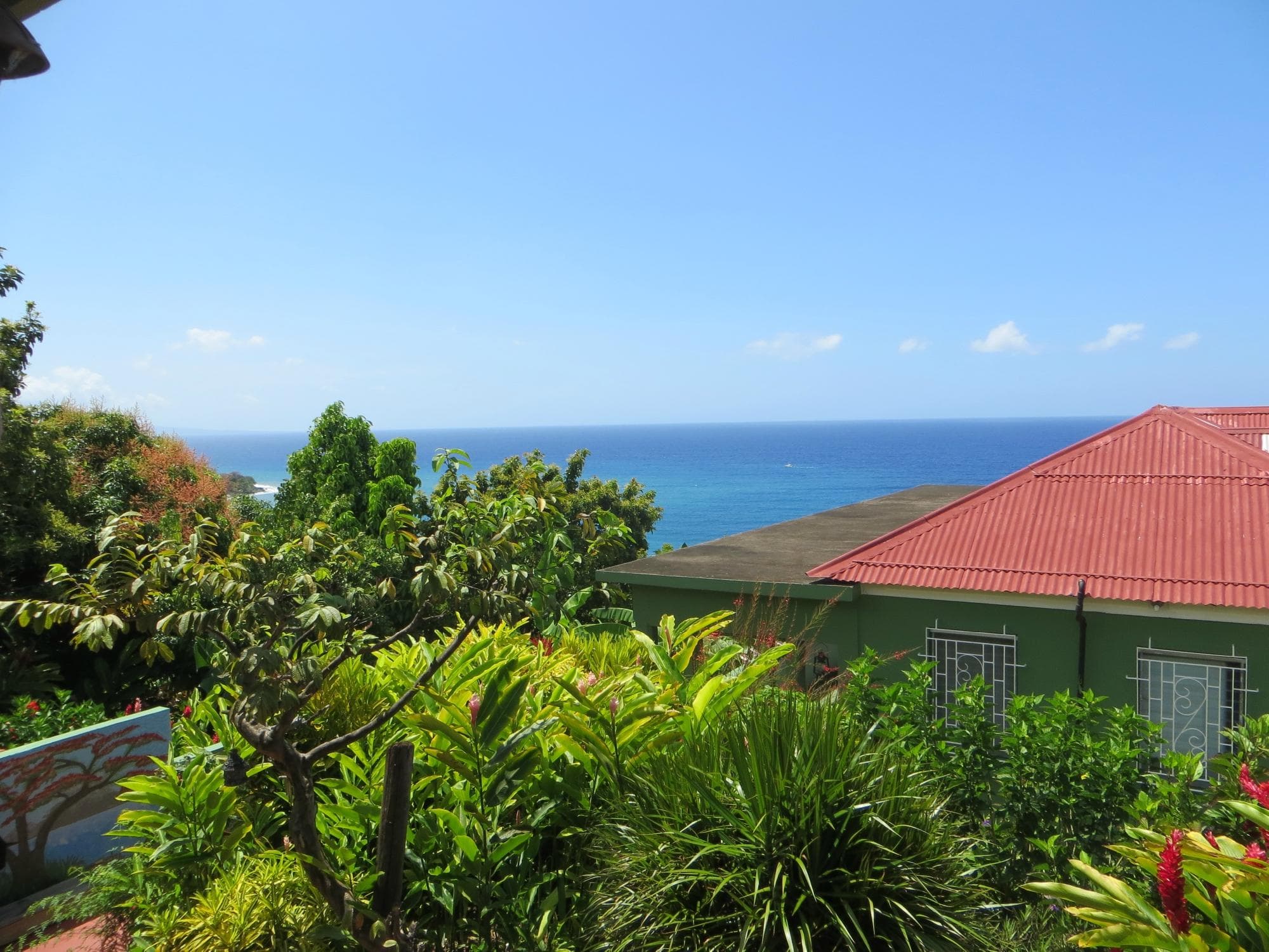 A view from above the house