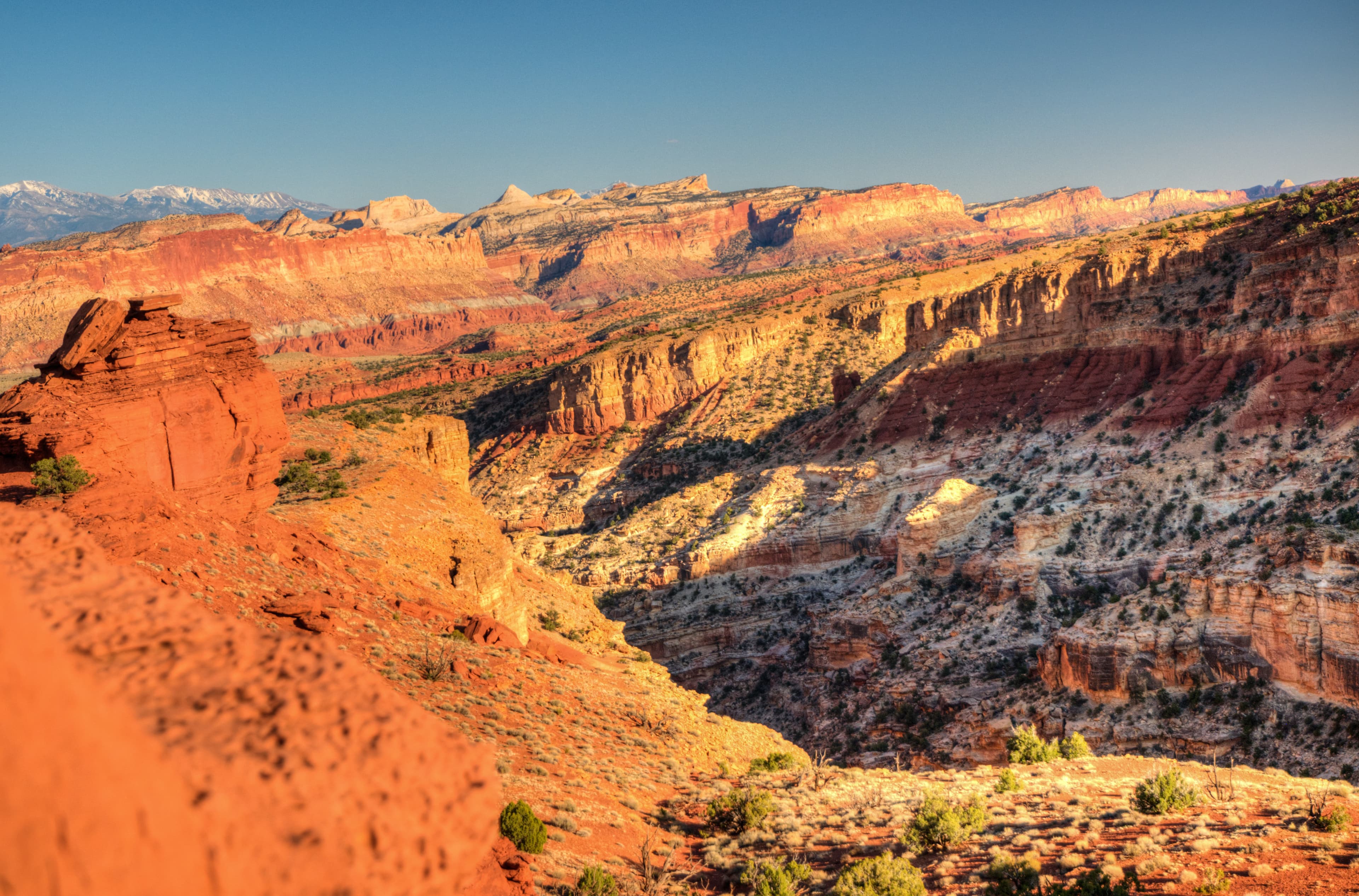 Waterpocket Fold from Sunset Point Near Sunset
