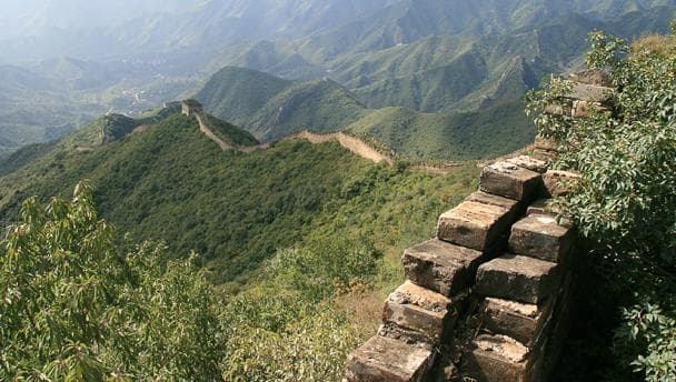 Unrestored Great Wall in Beijing