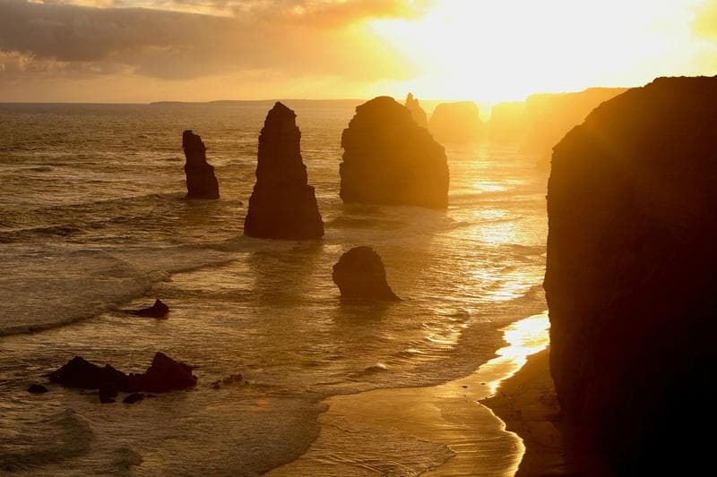 Stunning sunset on the evening of day two of our 3 day trip