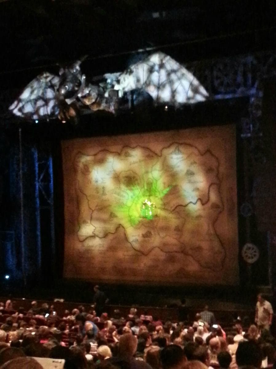 View from our seats Right Orchestra Row 23 Seats 67-69