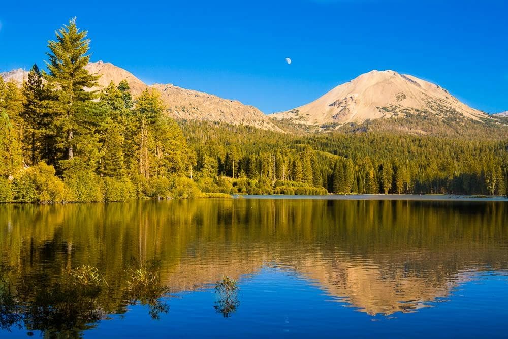 Chaos Crags from Lake Manzanita