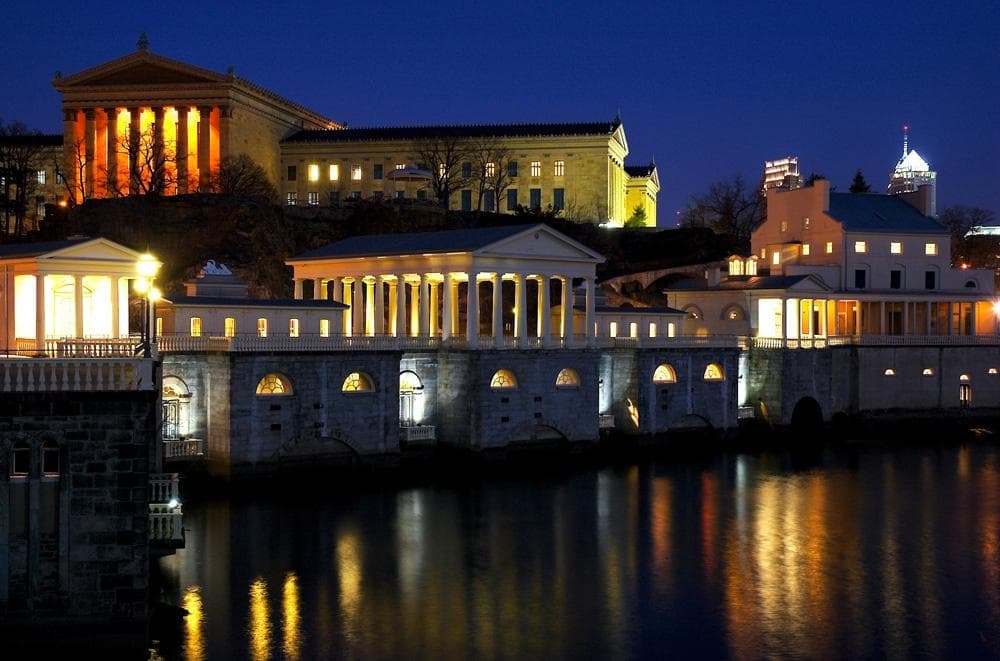 A scenic backdrop for an event