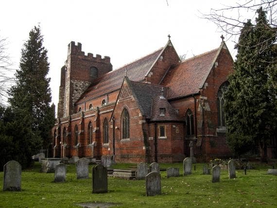 View from the graveyard