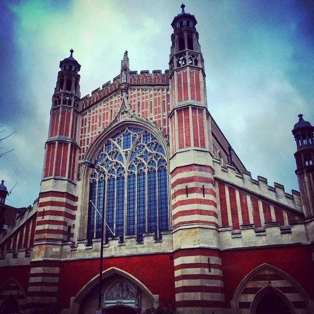Holy Trinity Church, which appears to stand guard over Sloane Square.