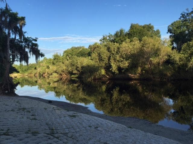 boat ramp to the river