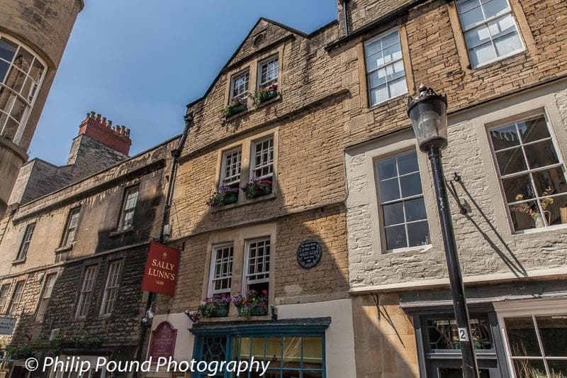 Front of Sally Lunn's in Bath