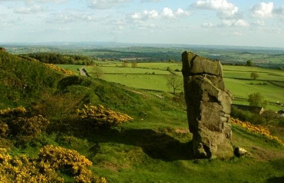 Alport Height looking south towards the Trent Valley