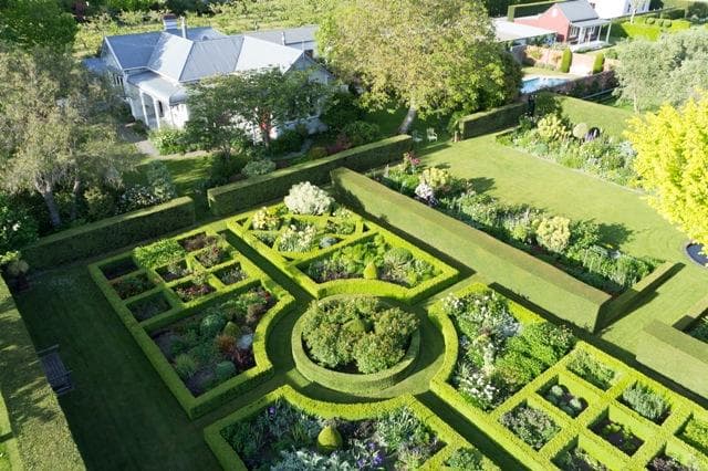 Aerial view of Upton Oaks Gardens